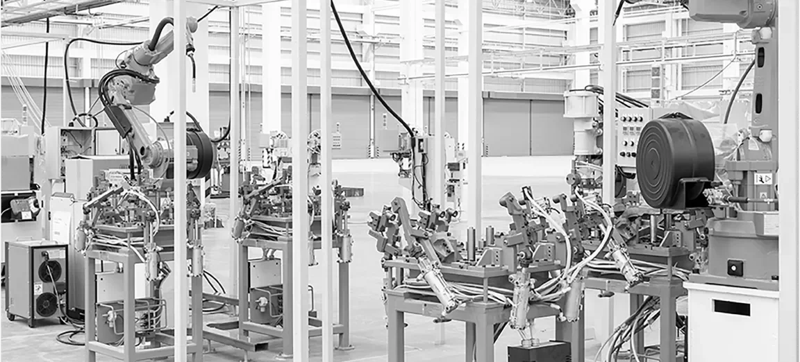 factory photo b&w 2